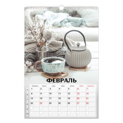Календарь на гребне с ригелем 2027 г., 30х45 см, BRAUBERG, "Бохо", 118376 - фото 4