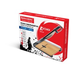 Резак сабельный BRAUBERG KATANA WOOD TSW-435 А4, 35 листов, длина реза 300 мм, деревянное основание, 533367 - фото 2