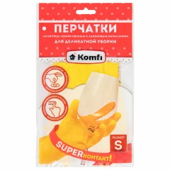 Перчатки МНОГОРАЗОВЫЕ латексные "Для деликатной уборки", размер S (малый), вес 23 г, KOMFI, DGL016L Перчатки МНОГОРАЗОВЫЕ латексные "Для деликатной уборки", размер S (малый), вес 23 г, KOMFI, DGL016L - фото 8