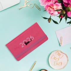 Еженедельник датированный 2026 с резинкой 171х93 мм, BRAUBERG, твердый, УФ-ЛАК, 64 л., "Кот", 117349 - фото 5