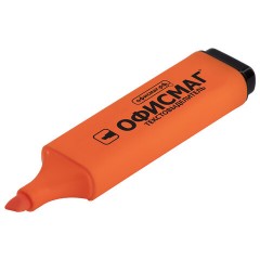 Текстовыделитель ОФИСМАГ, ОРАНЖЕВЫЙ, линия 1-5 мм, 151206 - фото 5