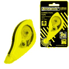 Корректирующая лента BRAUBERG BLACK&WHITE, 5 мм х 8 м, корпус белый, механизм перемотки, блистер, 226813