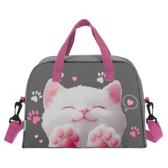 Сумка для занятий BRAUBERG KIDS с ручками, с плечевым ремнем, подкладка, 35x25x15 см, "Кот-мурлыка", 274629 - фото 2
