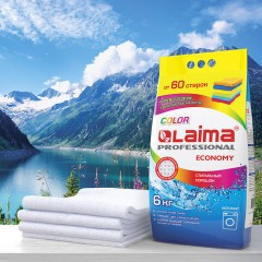 Стиральный порошок автомат 6 кг LAIMA PROFESSIONAL Color, для всех типов тканей, 605570 Стиральный порошок автомат 6 кг LAIMA PROFESSIONAL Color, для всех типов тканей, 605570 - фото 4