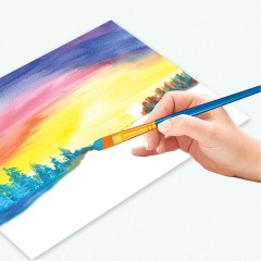 Кисти набор 10 шт., синтетика, синие, № 2/0-8 (Круглые; Овальные; Плоские; Лайнеры), WBZ (ВБЗ), 201085 - фото 13