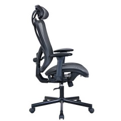 Кресло BRABIX PREMIUM "Axion ER-701", синхромеханизм, регулируемые подголовник и спинка, сетка, черное, 532965 - фото 8