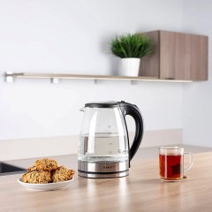 Чайник SCARLETT SC-EK27G35, 1,8 л, 1800 Вт, закрытый нагревательный элемент, стекло, стальной Чайник SCARLETT SC-EK27G35, 1,8 л, 1800 Вт, закрытый нагревательный элемент, стекло, стальной - фото 8