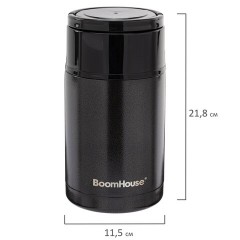 Термос 1 л для еды/напитков с широким горлом, BOOMHOUSE (БУМХАУС) LUNCH, нержавеющая сталь SUS304, черный, 700327 - фото 8