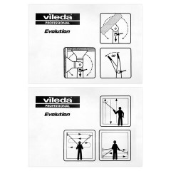 Стяжка для удаления жидкости со стекол VILEDA PROFESSIONAL "Эволюшн", в сборе, ширина 35 см (черенок-ручка 602105), 500209 - фото 11