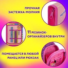 Папка для труда на молнии ЮНЛАНДИЯ А4, 1 отделение, откидная планка, органайзер, "Anime pals", 272222 Папка для труда на молнии ЮНЛАНДИЯ А4, 1 отделение, откидная планка, органайзер, "Anime pals", 272222 - фото 11