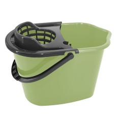Ведро 10 л для уборки КОМПЛЕКТ с ОТЖИМОМ для веревочных и ленточных МОПов, 24х35х24 см, YORK, 70020 - фото 3