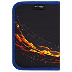 Пенал BRAUBERG, 1 отделение, 2 откидные планки, полиэстер, 21х14 см, "Burning ball", 273529 Пенал BRAUBERG, 1 отделение, 2 откидные планки, полиэстер, 21х14 см, "Burning ball", 273529 - фото 3