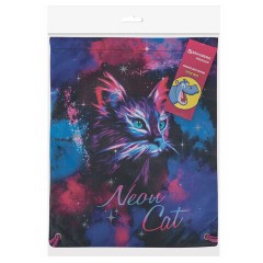 Мешок для обуви BRAUBERG PREMIUM, карман, подкладка, светоотражайка, 43х33 см, "Neon cat", 271621 Мешок для обуви BRAUBERG PREMIUM, карман, подкладка, светоотражайка, 43х33 см, "Neon cat", 271621 - фото 7