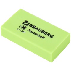Ластики BRAUBERG PASTEL SOFT НАБОР 6 шт., размер ластика 45х25х10 мм, экологичный ПВХ, 271340 - фото 8