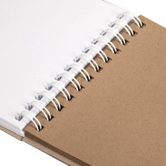 Скетчбук, белая бумага 120 г/м2 + крафт 80 г/м2 165х240 мм, 60 + 20 л., гребень, BRAUBERG ART DEBUT, 112982 Скетчбук, белая бумага 120 г/м2 + крафт 80 г/м2 165х240 мм, 60 + 20 л., гребень, BRAUBERG ART DEBUT, 112982 - фото 2