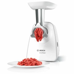 Мясорубка BOSCH MFW2500W, 1500 Вт, производительность 1,7 кг/мин, металлический шнек, пластик, белая Мясорубка BOSCH MFW2500W, 1500 Вт, производительность 1,7 кг/мин, металлический шнек, пластик, белая - фото 3