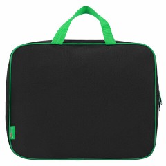 Папка на молнии с ручками BRAUBERG KIDS А4, 1 отделение, полиэстер, 80 мм, "Green ball", 272123 - фото 3