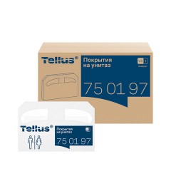 Покрытия на унитаз Tellus/TORK (Система V1), 1/2 сложения, КОМПЛЕКТ 250 шт., 37х41 см, Advanced, белые, 750197 - фото 3