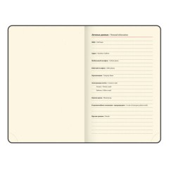 Ежедневник датированный 2026, МАЛЫЙ ФОРМАТ 100х150 мм, А6, BRAUBERG "Imperial", под кожу, бордо, 117254 - фото 6