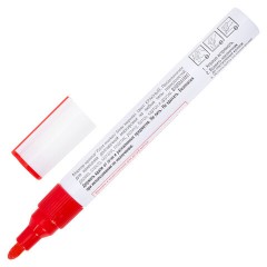 Маркер-краска лаковый (paint marker) 2-4 мм, КРАСНЫЙ, НИТРО-ОСНОВА, STAFF PROFIT, для любых поверхностей, 152582 - фото 4