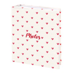 Фотоальбом BRAUBERG "Cute hearts" на 200 фото 10х15 см, твердая обложка, 391427