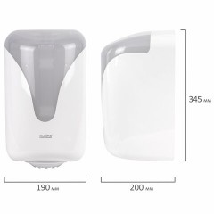 Диспенсер для полотенец с центральной вытяжкой EXTRA LAIMA PROFESSIONAL, (M1/M2), белый, ABS, 607766, 303210 - фото 10