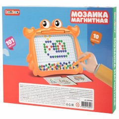Мозаика магнитная развивающая для детей "Краб", стилус, 101 магнит, 10 карточек, BAMBOX, 665889 Мозаика магнитная развивающая для детей "Краб", стилус, 101 магнит, 10 карточек, BAMBOX, 665889 - фото 2