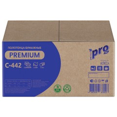 Полотенца бумажные 200 шт., PROtissue (H2) PREMIUM, 2-слойные, белые, КОМПЛЕКТ 21 пачка, 24х21,5 см, Z-сложение, С442 - фото 4