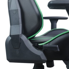 Кресло компьютерное BRABIX "GT Carbon GM-120", две подушки, экокожа, черное/зеленое, 531929 Кресло компьютерное BRABIX "GT Carbon GM-120", две подушки, экокожа, черное/зеленое, 531929 - фото 14