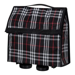 Сумка хозяйственная на колесах складная 50x32x15 см, 24 л, до 15 кг, Оксфорд 600D, шотландка, ЛЮБАША, 701403 - фото 8