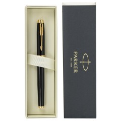 Ручка перьевая PARKER "IM Core Black Lacquer GT", ежедневник А5 черный, пакет, 880900 - фото 4