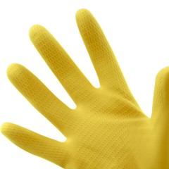 Перчатки VILEDA PROFESSIONAL многоцелевые латексные, МНОГОРАЗОВЫЕ, х/б напыление, ПРОЧНЫЕ, M (средний), желтый, 174372 - фото 11