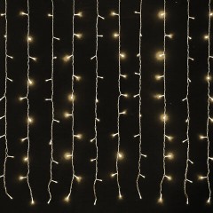 Электрогирлянда-занавес комнатная "Штора" 3х3 м, 400 LED, теплый белый, 220 V, ЗОЛОТАЯ СКАЗКА, 591336 - фото 3
