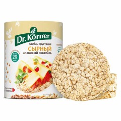 Хлебцы DR.KORNER "Сырные" злаковый коктейль, хрустящие, 100 г, пакет, 601090026 - фото 5