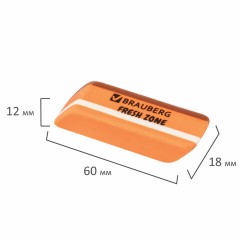Ластик большой BRAUBERG "Fresh Zone", 60х18х12 мм, цвет ассорти, прямоугольный, скошенный, 228717 Ластик большой BRAUBERG "Fresh Zone", 60х18х12 мм, цвет ассорти, прямоугольный, скошенный, 228717 - фото 11