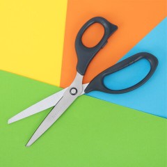 Ножницы BRAUBERG "BOMB", 210 мм, графитовый цвет, 2-сторонняя заточка, эргономичные, 238856 - фото 9