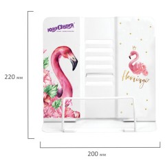 Подставка для книг и учебников ЮНЛАНДИЯ "Flamingo", регулируемый наклон, металлическая, 237573 Подставка для книг и учебников ЮНЛАНДИЯ "Flamingo", регулируемый наклон, металлическая, 237573 - фото 7