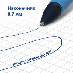 Ручка стираемая гелевая с эргономичным грипом BRAUBERG REPEAT, СИНЯЯ, +3 сменных стержня, узел 0,7 мм, линия письма 0,5 мм, 143663 Ручка стираемая гелевая с эргономичным грипом BRAUBERG REPEAT, СИНЯЯ, +3 сменных стержня, узел 0,7 мм, линия письма 0,5 мм, 143663 - фото 15