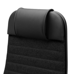 Кресло офисное МЕТТА "К-27" хром, ткань, сиденье и спинка мягкие, черное - фото 13