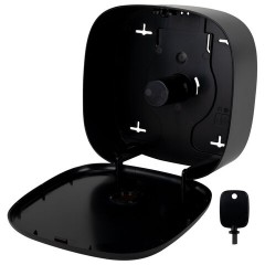 Диспенсер для туалетной бумаги LAIMA PROFESSIONAL PREMIUM BLACK (Система T2), малый, черный, ABS-пластик, 609521 - фото 5
