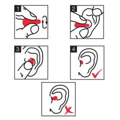 Беруши одноразовые пенополиуретановые без шнурка, КОМПЛЕКТ 500 пар в пакете, SNR 43 дБ, RABBITEX (РАББИТЕКС), 671321 - фото 5