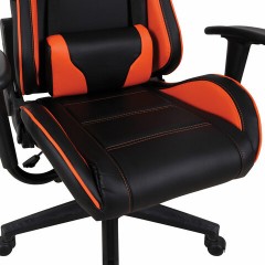 Кресло компьютерное BRABIX "GT Racer GM-100", две подушки, экокожа, черное/оранжевое, 531925 Кресло компьютерное BRABIX "GT Racer GM-100", две подушки, экокожа, черное/оранжевое, 531925 - фото 11