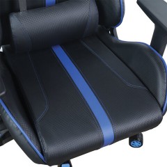 Кресло компьютерное BRABIX "GT Carbon GM-120", две подушки, экокожа, черное/синее, 531930 Кресло компьютерное BRABIX "GT Carbon GM-120", две подушки, экокожа, черное/синее, 531930 - фото 10