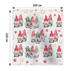 Плед новогодний 200х220 см, с изображением ГНОМИКОВ, полиэстер, 210 г/м2, ЗОЛОТАЯ СКАЗКА, 592532 - фото 7