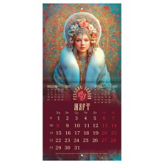 Календарь настенный перекидной 2027 г., BRAUBERG, 12 листов, 21,4х42,8 см, МИНИ, "Сказки", 118435 - фото 7