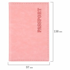Обложка для паспорта экокожа, мягкая вставка изолон, "PASSPORT", розовая, STAFF "Profit", 238409 Обложка для паспорта экокожа, мягкая вставка изолон, "PASSPORT", розовая, STAFF "Profit", 238409 - фото 8