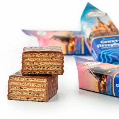 Конфеты вафельные ФАБРИКА ИМ. КРУПСКОЙ "Великий Санкт-Петербург" с кофейной начинкой, 1000 г Конфеты вафельные ФАБРИКА ИМ. КРУПСКОЙ "Великий Санкт-Петербург" с кофейной начинкой, 1000 г - фото 6