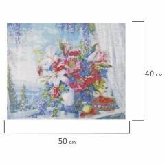 Картина стразами (алмазная мозаика), 40х50 см, ОСТРОВ СОКРОВИЩ "Букет с гладиолусами", без подрамника, 663866 Картина стразами (алмазная мозаика), 40х50 см, ОСТРОВ СОКРОВИЩ "Букет с гладиолусами", без подрамника, 663866 - фото 7