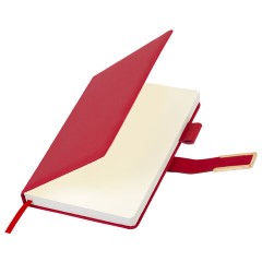 Ежедневник недатированный, А5, 143х210 мм, BRAUBERG "Dainty", под кожу, магнитная застежка, 160 л., красный, 117142 - фото 4