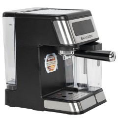 Кофеварка рожковая со встроенным капучинатором BRASSON (БРАССОН) CM-1830, 4 напитка, дисплей, 1,6 л, 1250 Вт, 20 бар, 457885 - фото 4